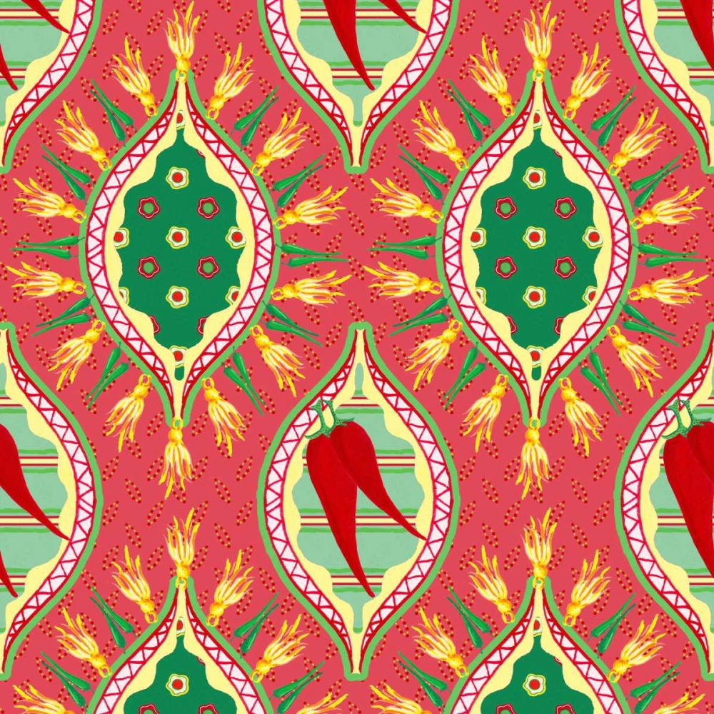 Chili Fiesta Pattern IV art print by Andi Metz for $57.95 CAD