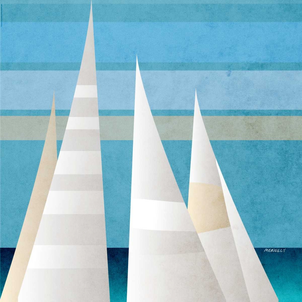 Main Sail Harbor II art print by Dan Meneely for $57.95 CAD