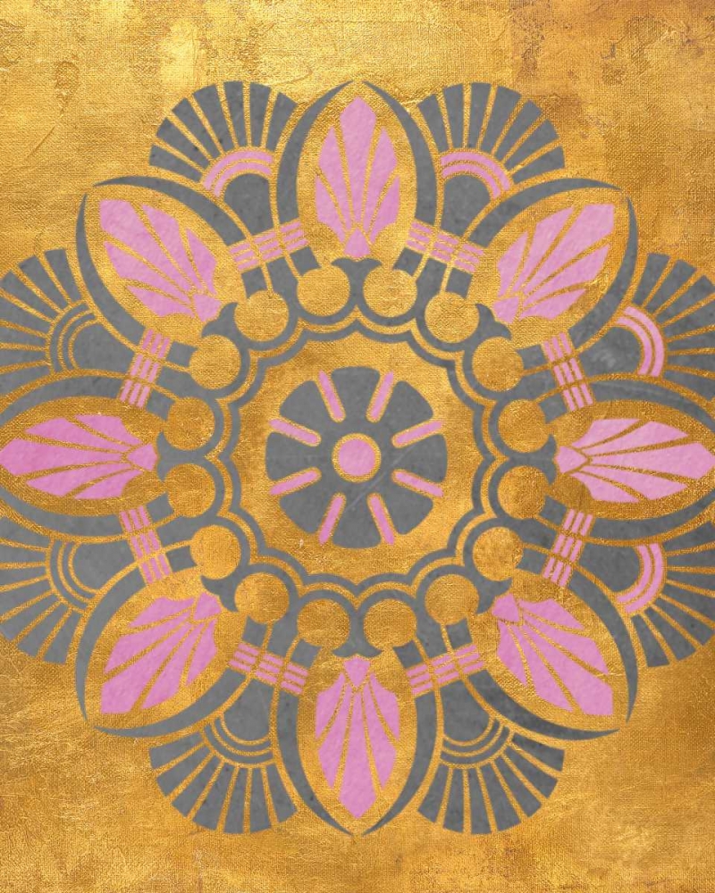 Gray and Pink Medallion II art print by SD Graphics Studio for $57.95 CAD