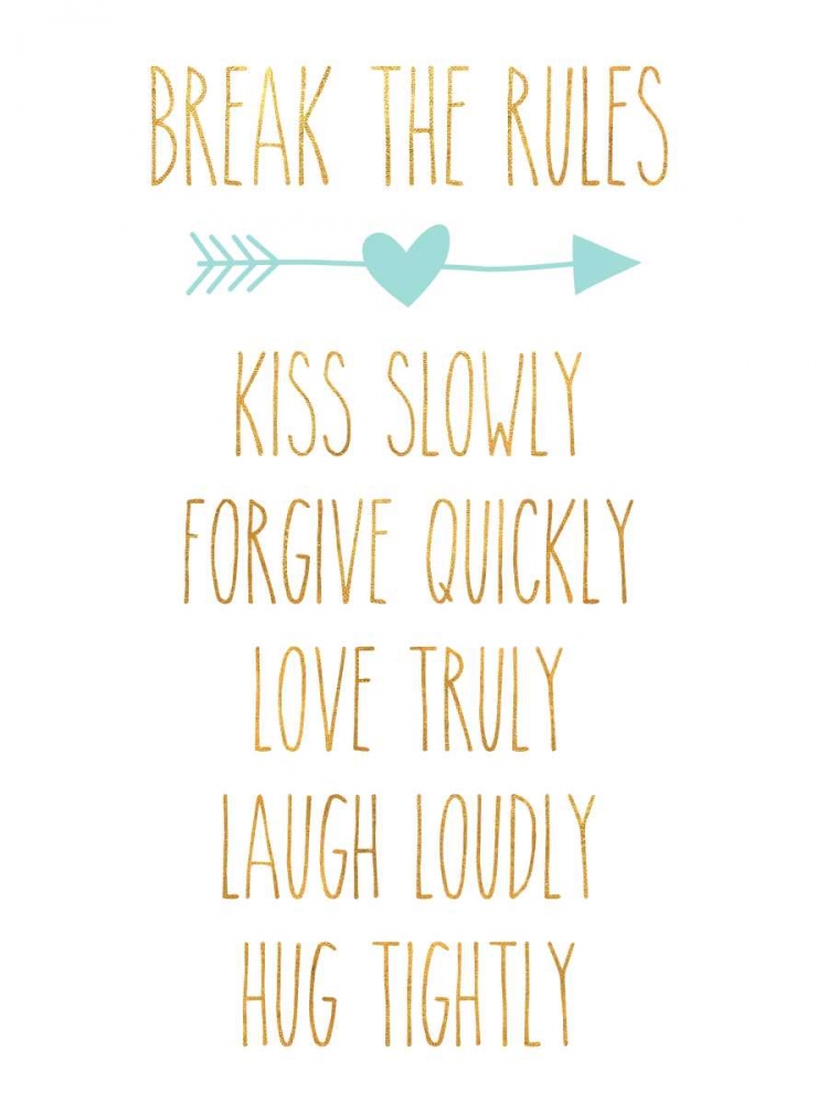 Break the Rules II art print by SD Graphics Studio for $57.95 CAD