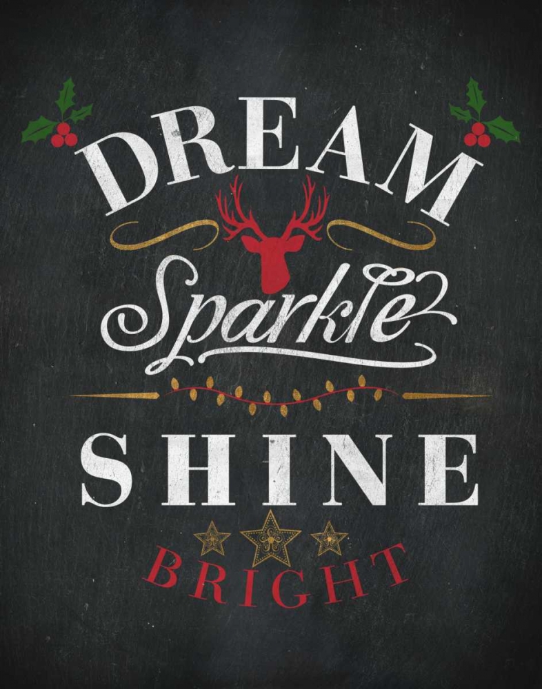 Dream Shine Chalk I art print by SD Graphics Studio for $57.95 CAD
