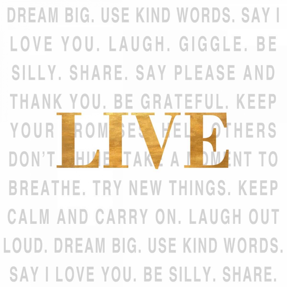Gold Love Type I (Live) art print by SD Graphics Studio for $57.95 CAD