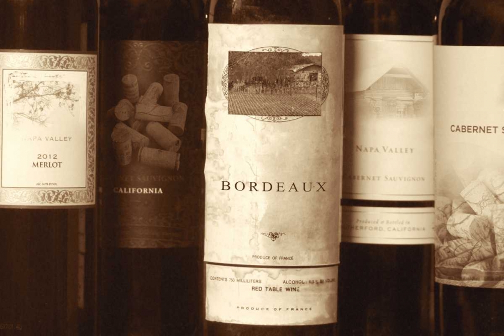 Wine Labels art print by Gail Peck for $57.95 CAD