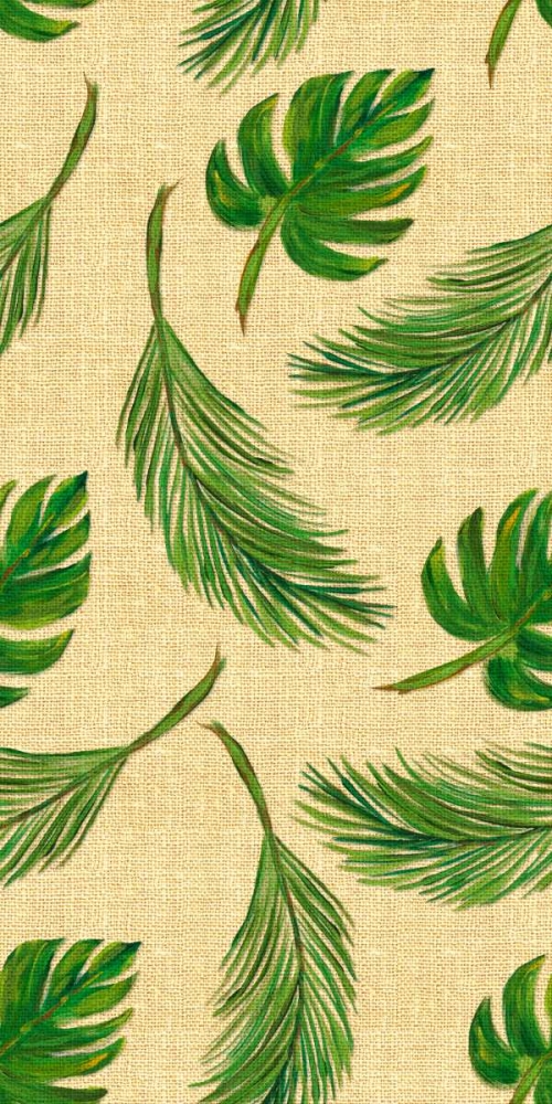 Palms On Linen Pattern art print by Julie DeRice for $57.95 CAD
