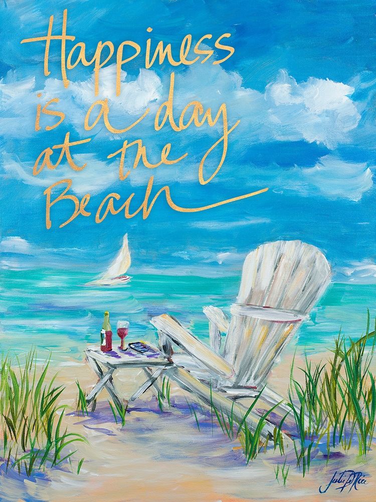Beach Happiness art print by Julie DeRice for $57.95 CAD