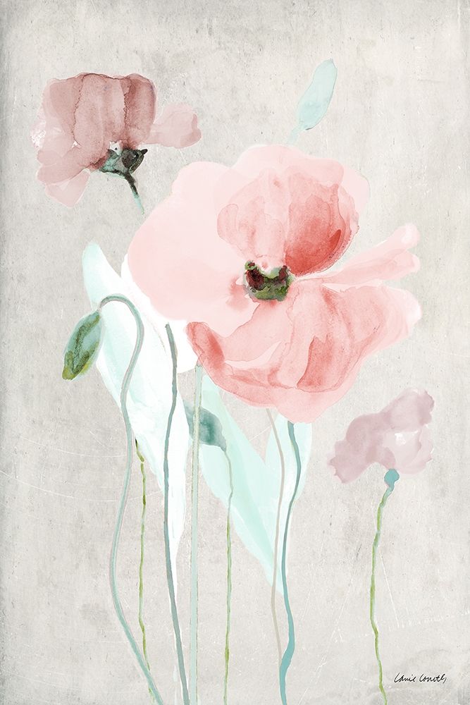 Soft Pink Poppies I art print by Lanie Loreth for $57.95 CAD