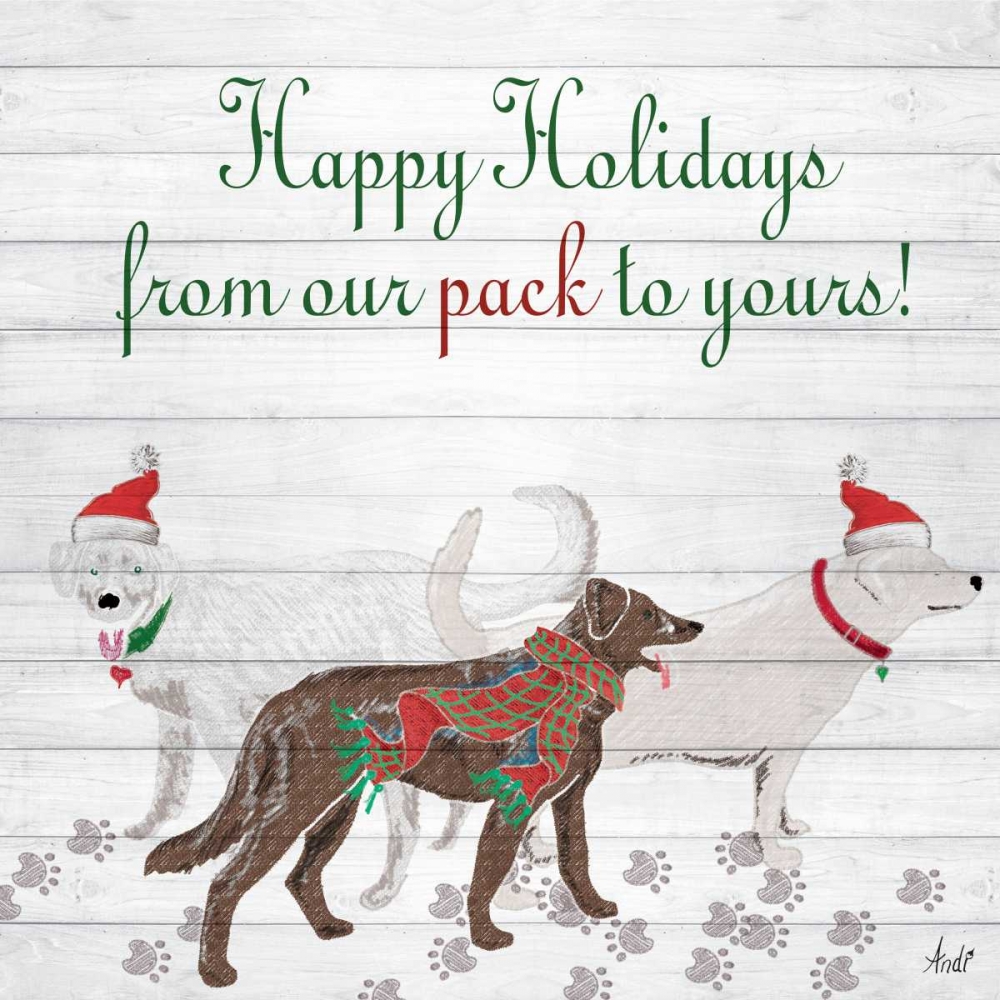 Wood Holiday Pack I art print by Andi Metz for $57.95 CAD