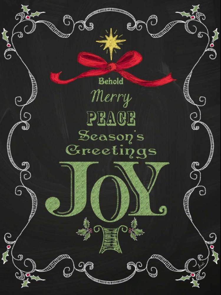 Noel Chalk Art VI art print by Andi Metz for $57.95 CAD