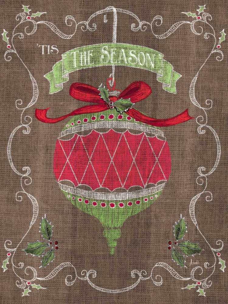 Noel Burlap Art I art print by Andi Metz for $57.95 CAD
