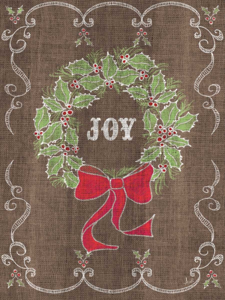 Noel Burlap Art III art print by Andi Metz for $57.95 CAD