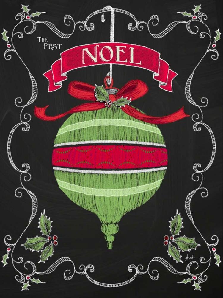 Noel Chalk Art II art print by Andi Metz for $57.95 CAD