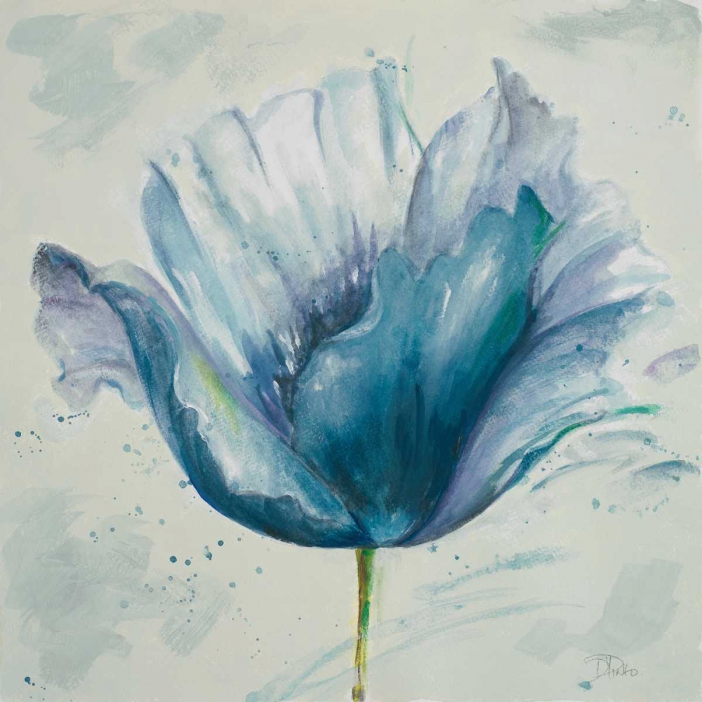 Flower in Blue I art print by Patricia Pinto for $57.95 CAD