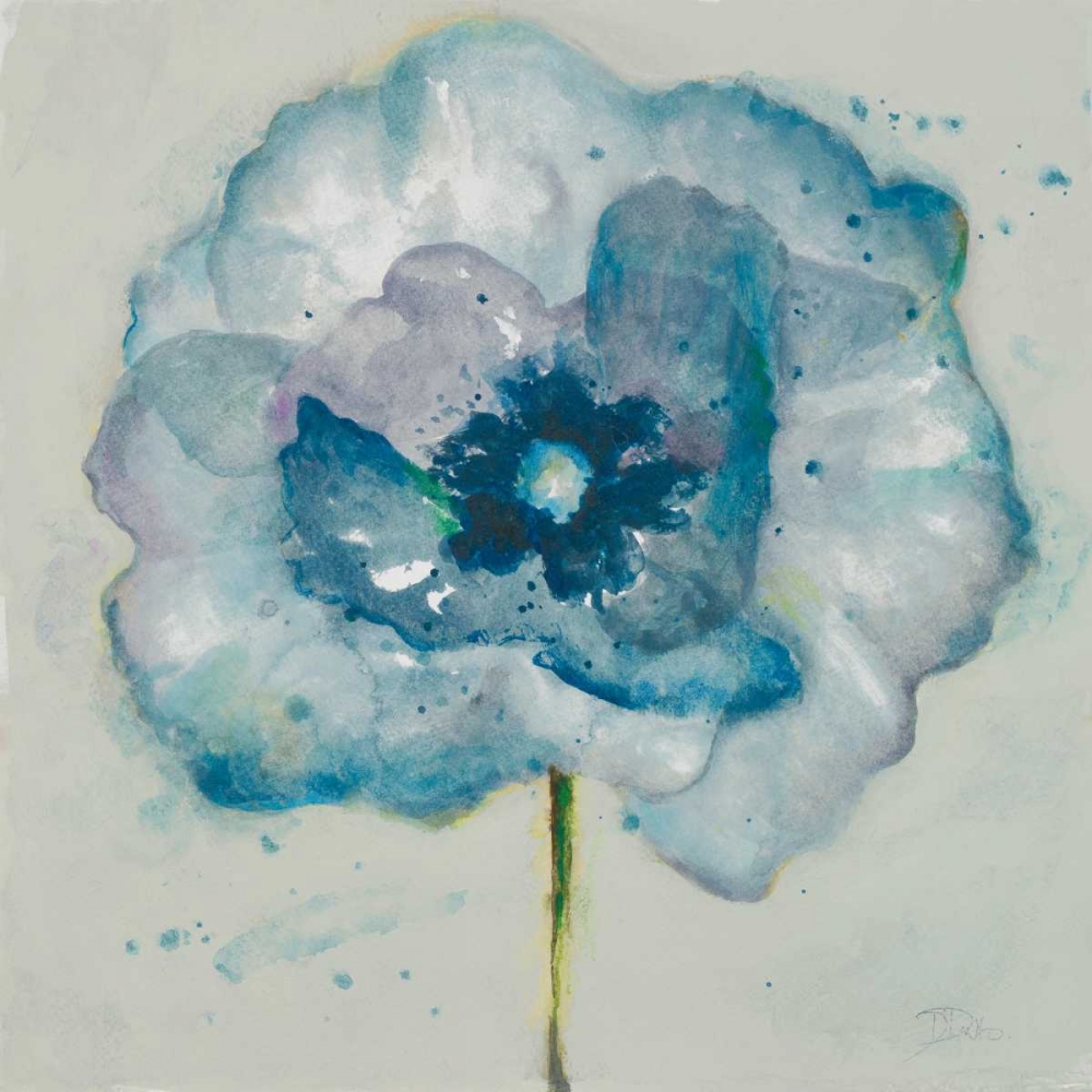 Flower in Blue II art print by Patricia Pinto for $57.95 CAD