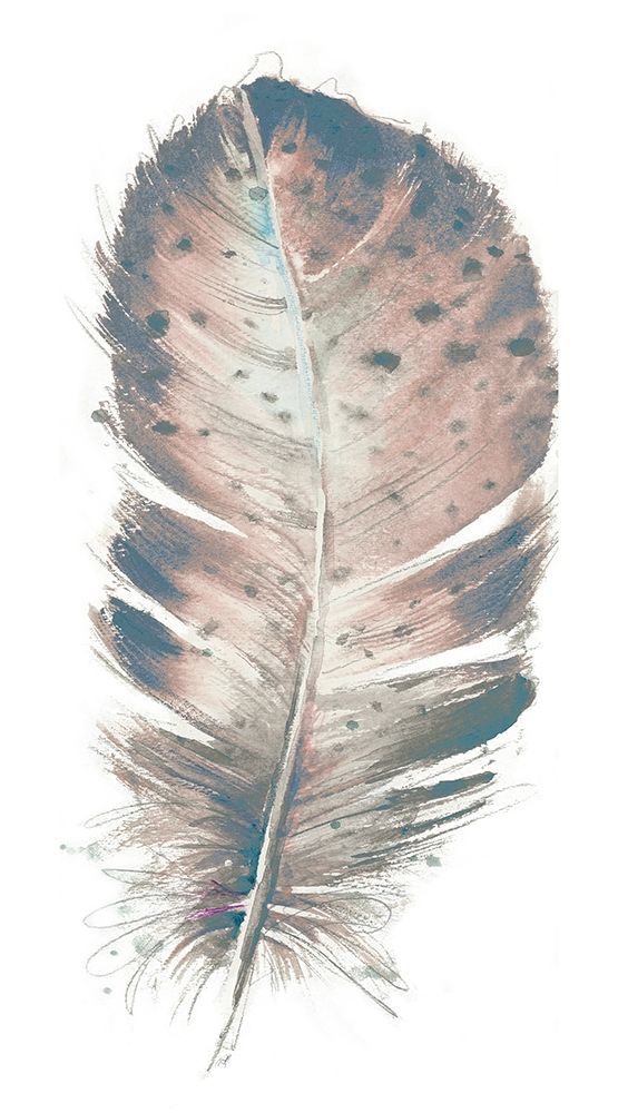 Pastel Feather I art print by Patricia Pinto for $57.95 CAD