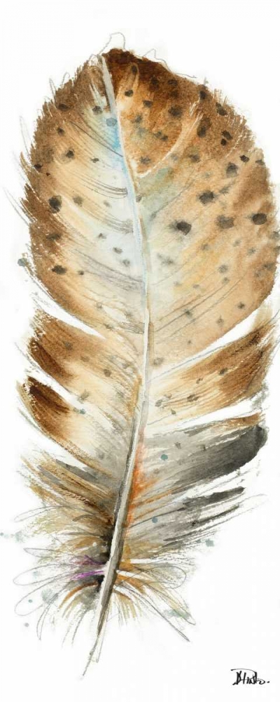 Watercolor Feather White III art print by Patricia Pinto for $57.95 CAD