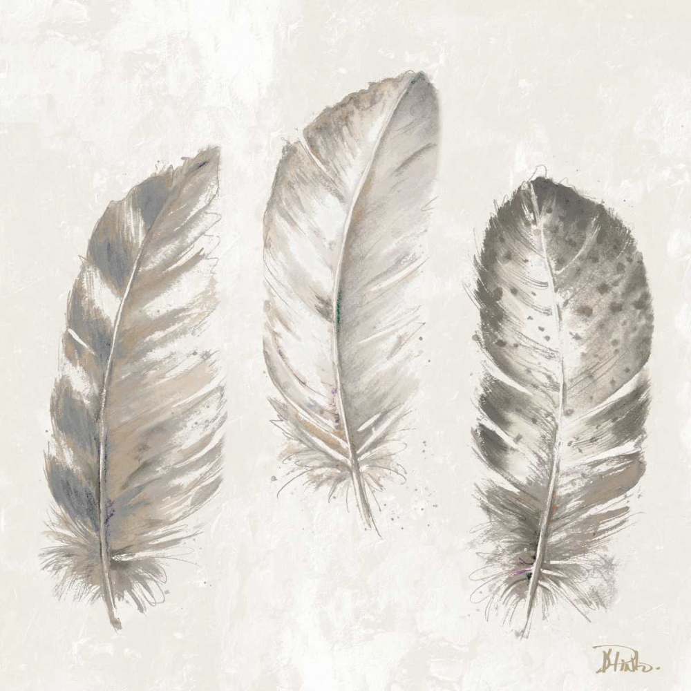 Three Modern Feathers I art print by Patricia Pinto for $57.95 CAD