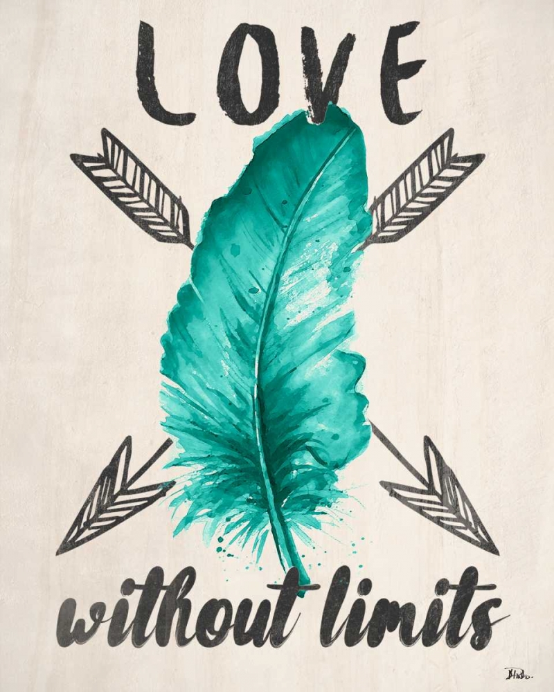Teal Fearless Limits II art print by Patricia Pinto for $57.95 CAD