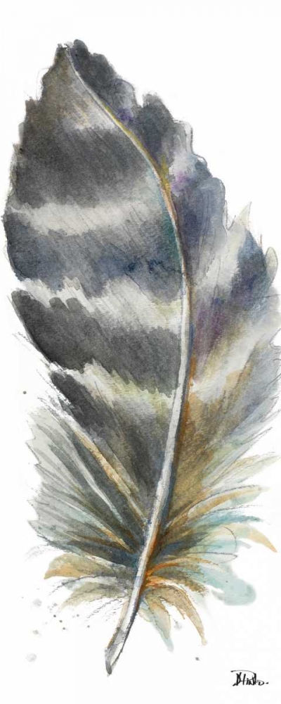 Watercolor Feather White VI art print by Patricia Pinto for $57.95 CAD
