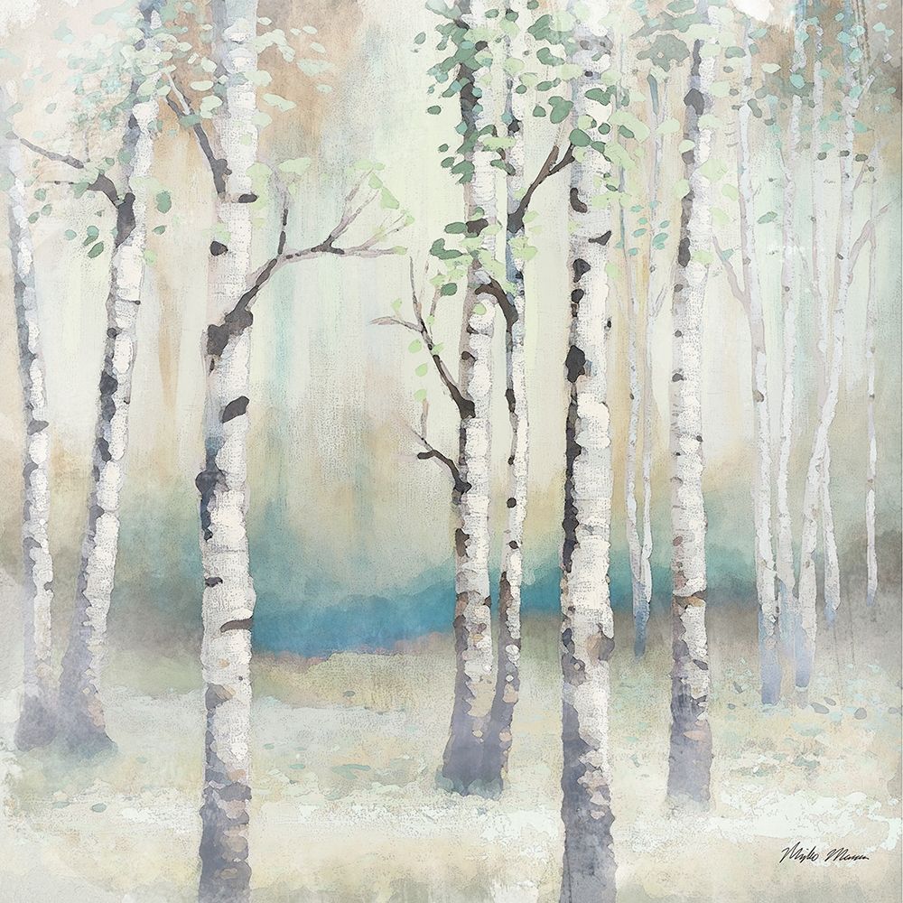 Watercolor December Birch II art print by Michael Marcon for $57.95 CAD