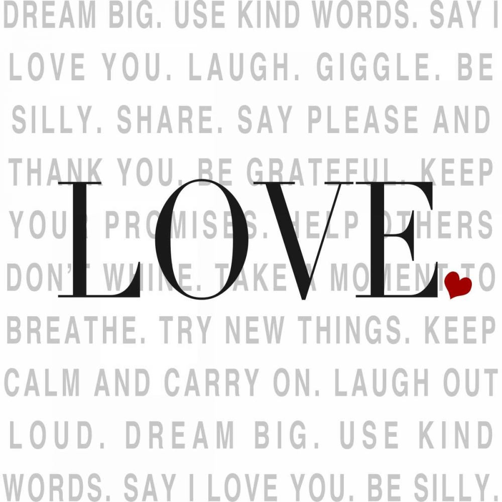 Love and Life I art print by SD Graphics Studio for $57.95 CAD