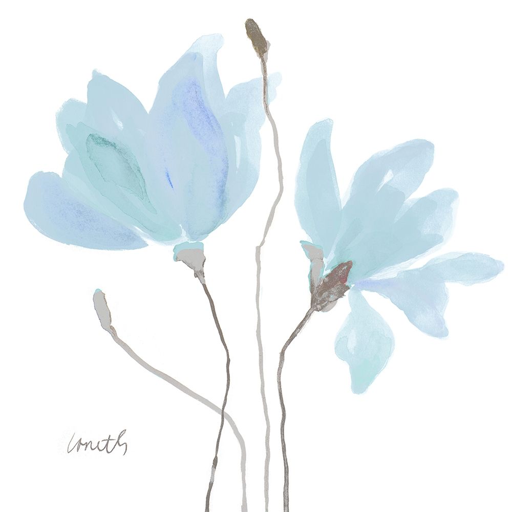 Floral Sway Blue II art print by Lanie Loreth for $57.95 CAD