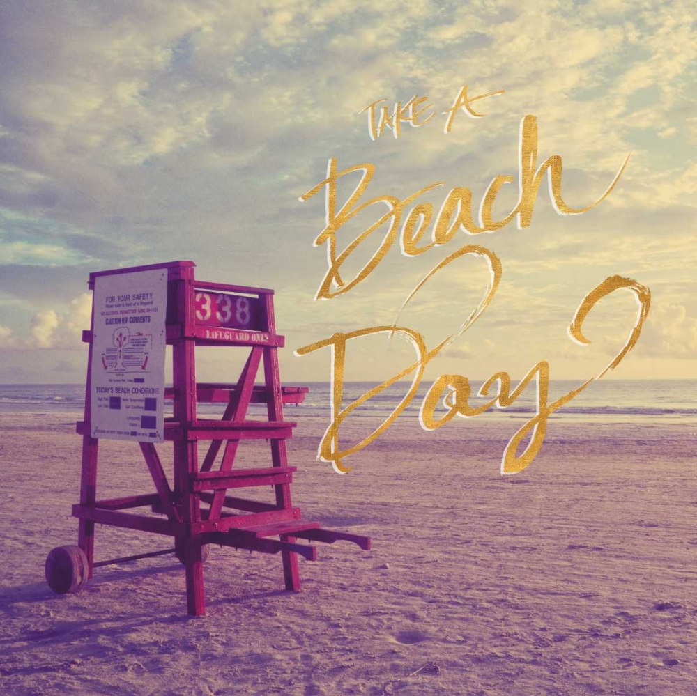 Take a Beach Day art print by Gail Peck for $57.95 CAD