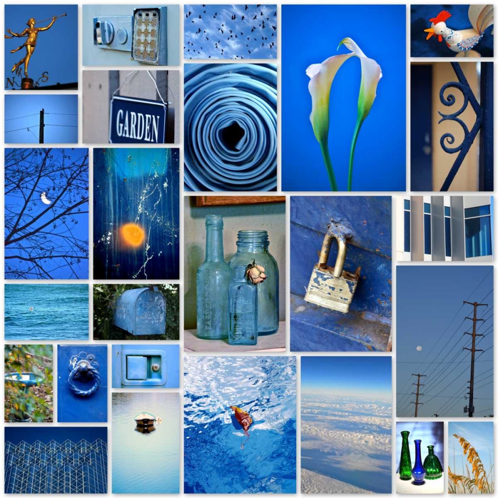 Sky Blue Collage art print by Gail Peck for $57.95 CAD