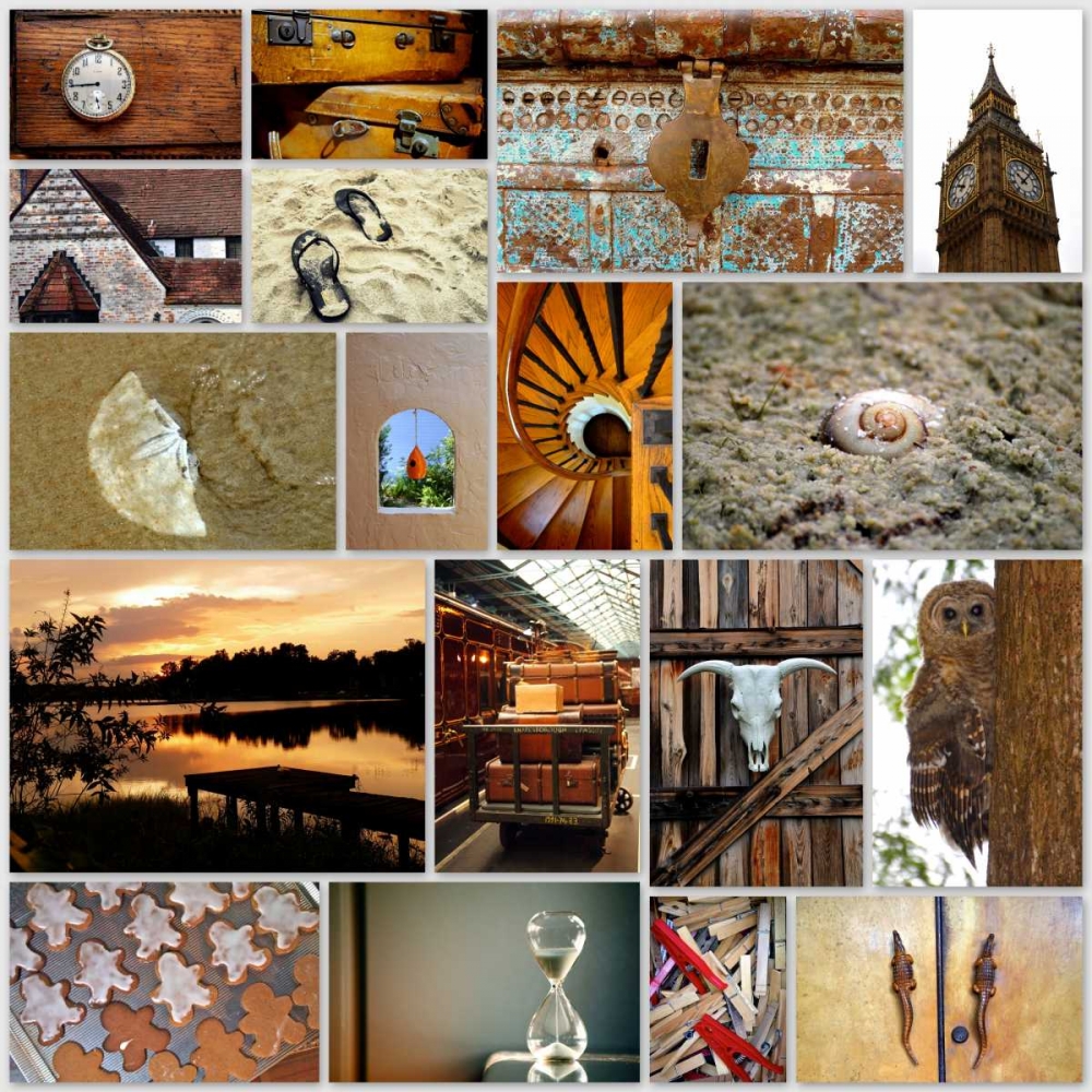Naturally Brown Collage art print by Gail Peck for $57.95 CAD