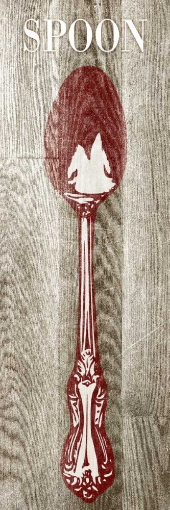 Fork and Spoon on Wood II art print by SD Graphics Studio for $57.95 CAD