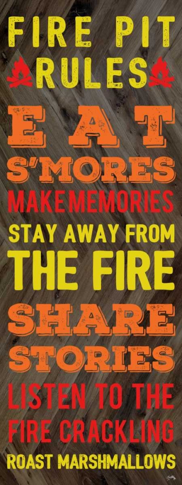 Fire Pit Rules art print by Elizabeth Medley for $57.95 CAD
