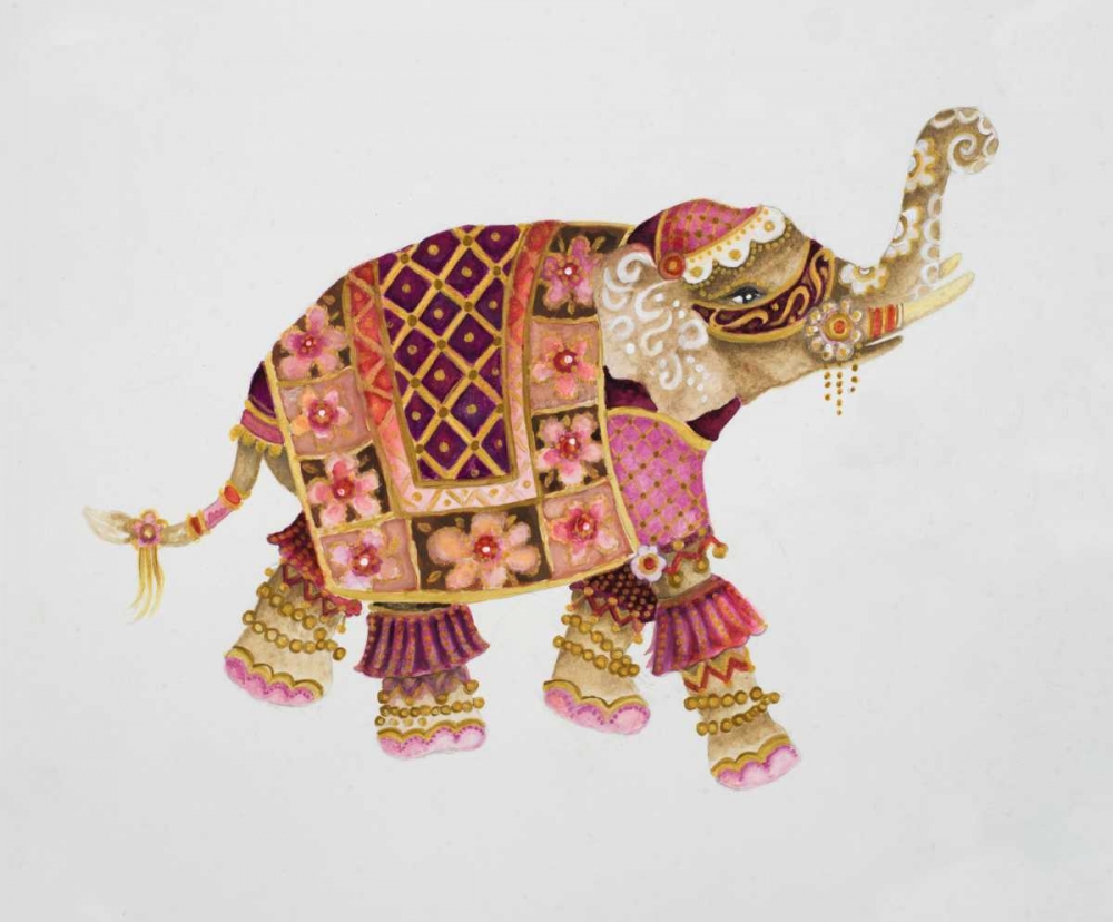Pink Elephant I art print by Janice Gaynor for $57.95 CAD