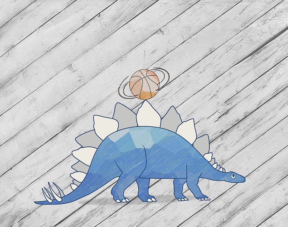 Dino Basketball I art print by SD Graphics Studio for $57.95 CAD