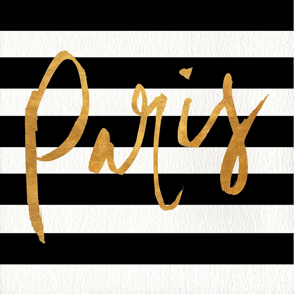 Gold Paris Collection I art print by SD Graphics Studio for $57.95 CAD