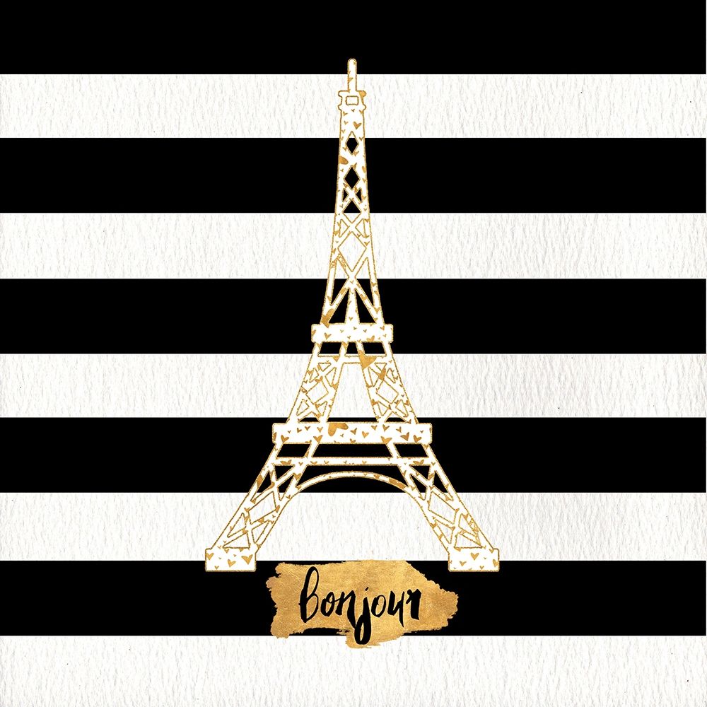 Gold Paris Collection II art print by SD Graphics Studio for $57.95 CAD