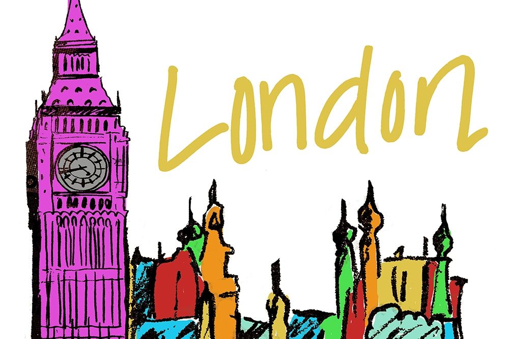 Vibrant London art print by Nicholas Biscardi for $57.95 CAD