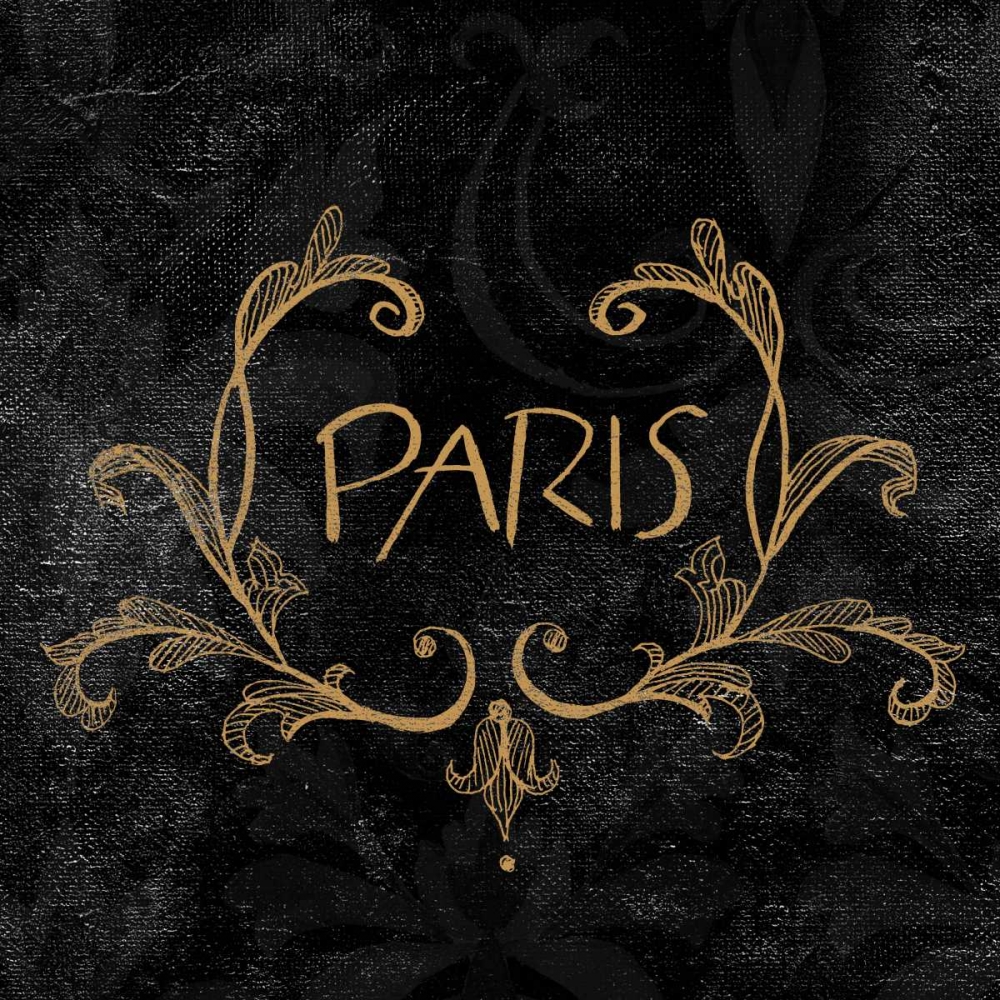 Elegant Paris Gold I art print by Linda Baliko for $57.95 CAD
