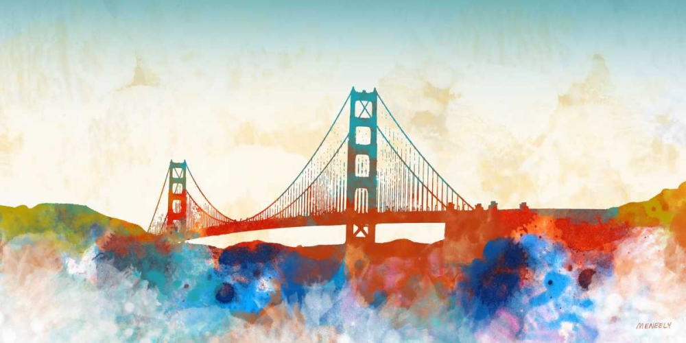 Golden Gate art print by Dan Meneely for $57.95 CAD