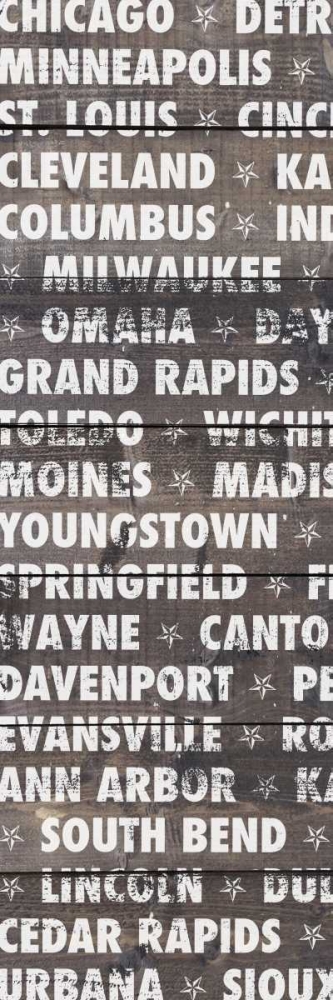 Midwest Wood Type art print by Dan Meneely for $57.95 CAD