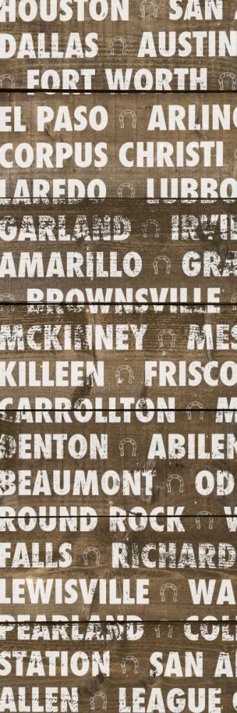 Texas Wood Type art print by Dan Meneely for $57.95 CAD