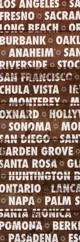 California Wood Type art print by Dan Meneely for $57.95 CAD