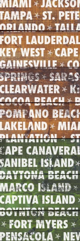 Florida Wood Type art print by Dan Meneely for $57.95 CAD