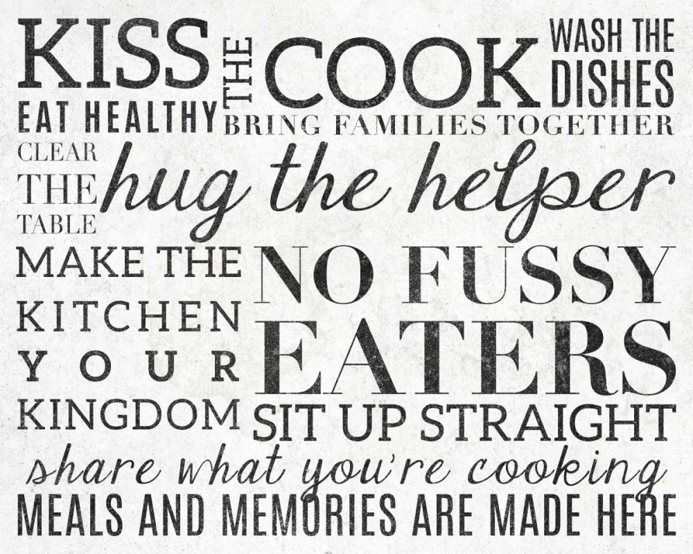 Kitchen Rules II art print by SD Graphics Studio for $57.95 CAD
