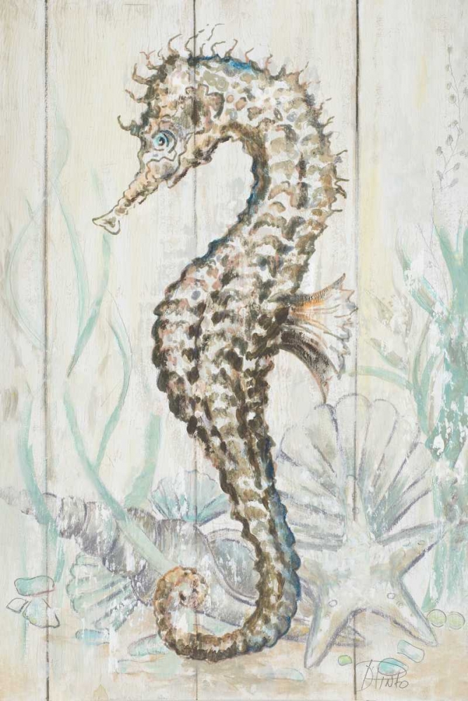 Antique Sea Horse II art print by Patricia Pinto for $57.95 CAD