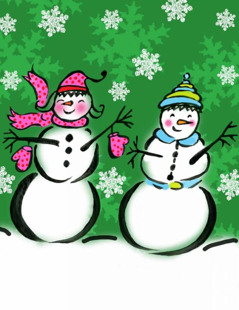 Silly Snowmen V art print by Nicholas Biscardi for $57.95 CAD