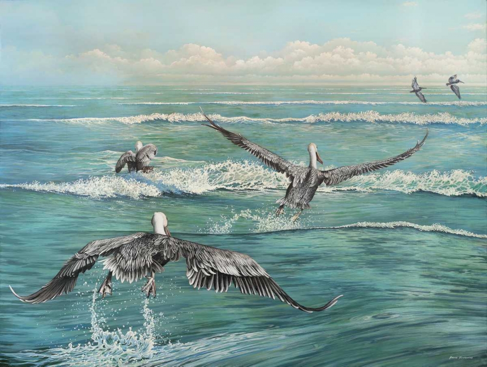 Pelican Beach art print by Bruce Nawrocke for $57.95 CAD