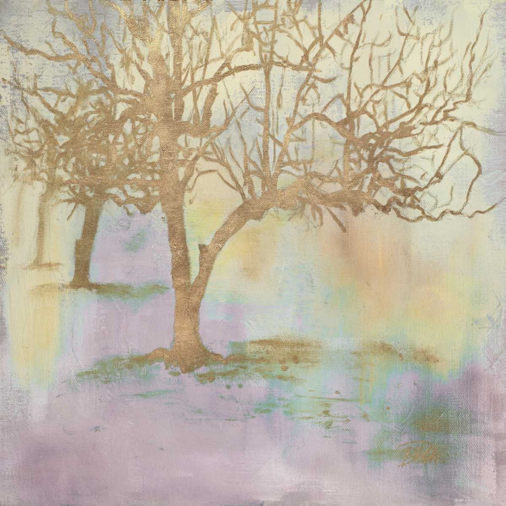 Gold Serene Forest II art print by Patricia Pinto for $57.95 CAD