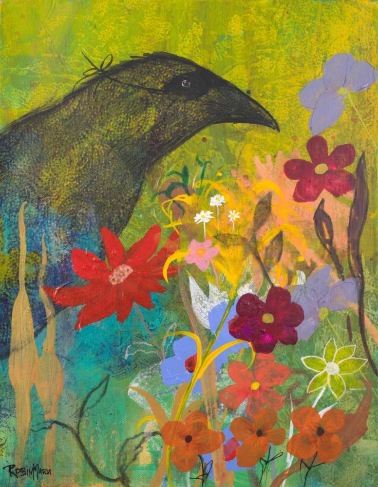 Masked Crow art print by Robin Maria for $57.95 CAD