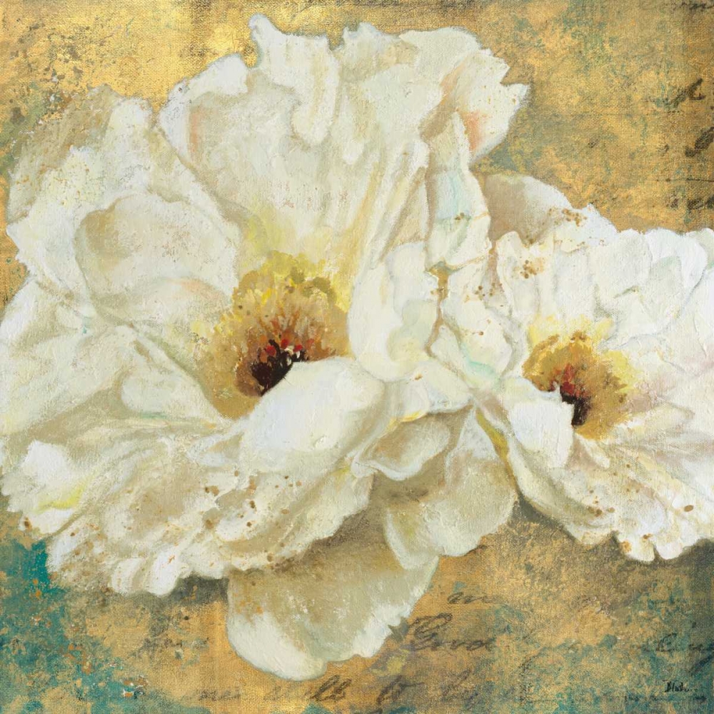 Zuzu Peony Gold II art print by Patricia Pinto for $57.95 CAD