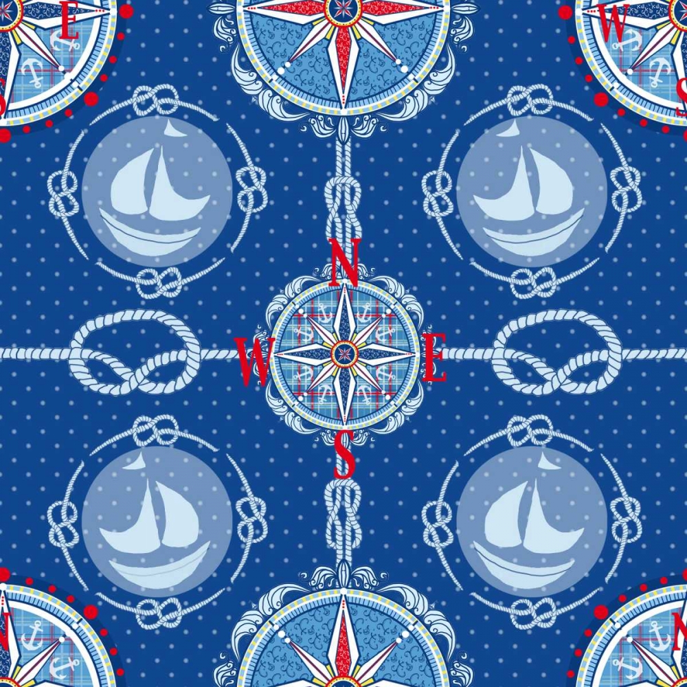 Nautical Navigation Pattern IV art print by Andi Metz for $57.95 CAD