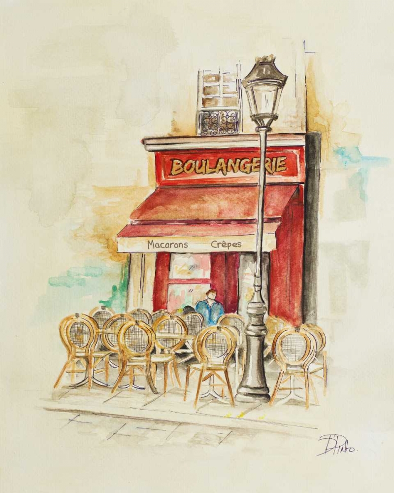 Cafe Du Paris I art print by Patricia Pinto for $57.95 CAD
